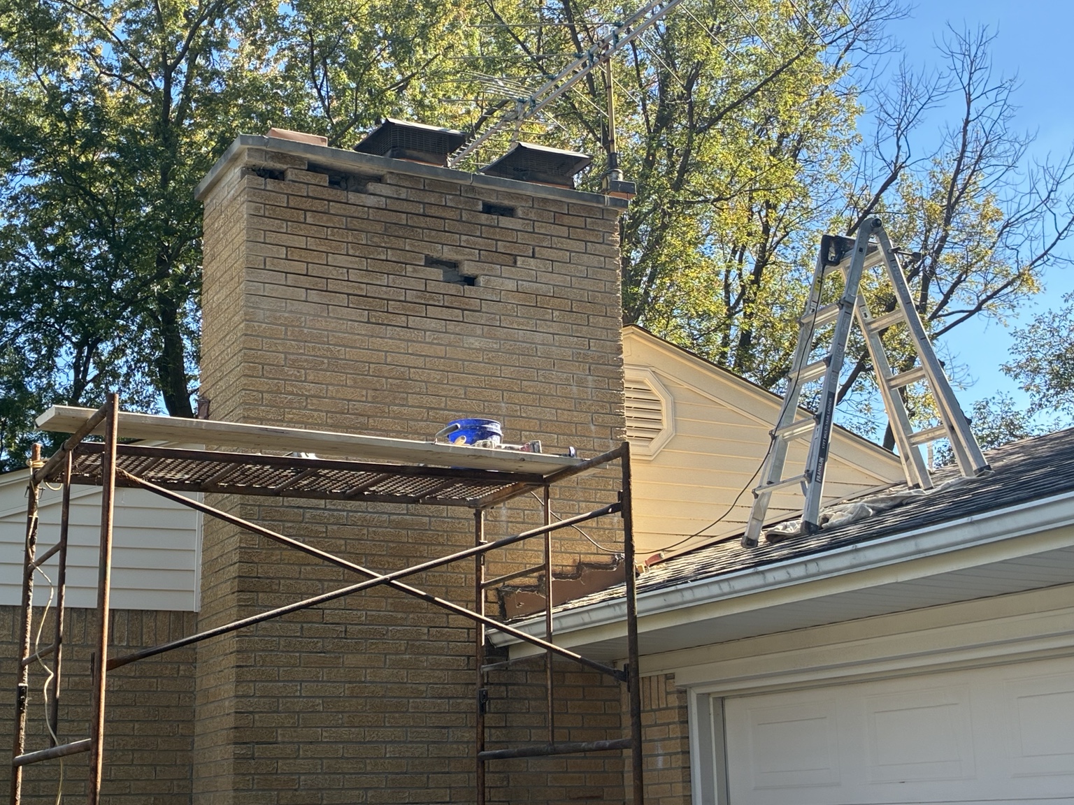 One Day Chimney Revival — During — 2