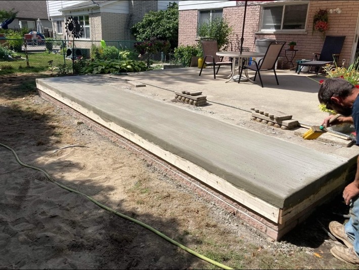 Patio Extension — Concrete Pour
