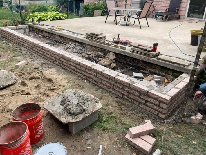 Patio Extension — Brickwork