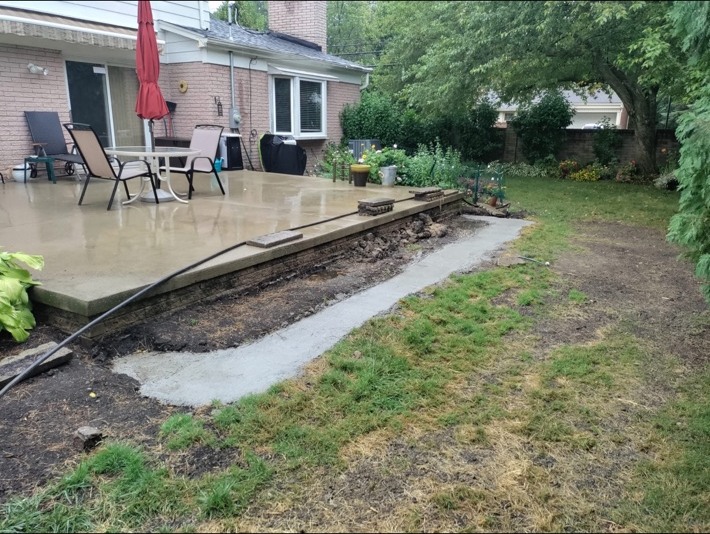 Patio Extension — Early Progress